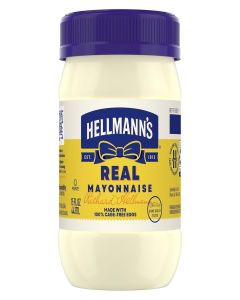 Hellmann's Real Mayonnaise Real Mayo For a Creamy Sandwich Spread or Condiment Gluten Free, Made With 100% Cage-Free Eggs 15 oz