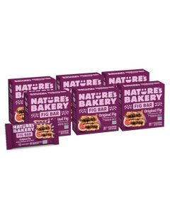 Natures Bakery Whole Wheat Fig Bars Original Fig Real Fruit Vegan NonGMO Snack bar 6 boxes with 6 twin packs 36 twin packs