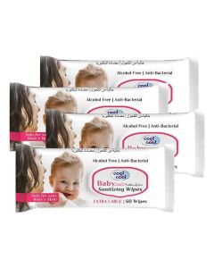 Cool & Cool Baby Sanitizing Wipes 60's Pack Of 6