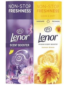 Lenor In-Wash Fabric Scent Booster Beads - Spring Awakening And summer breeze 155g Pack of 2