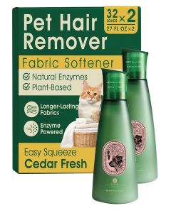 Pet Hair Remover for Laundry & Fabric Softener, Cedar, 64 Loads