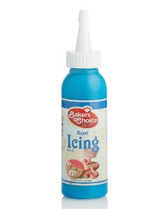 Blue Cookie Icing Ready to Use Royal Icing for Cookies Decorating Squeeze Bottles with Piping Tube For Cookies Cakes Cupcakes and Treats 37 oz Bakers Choice