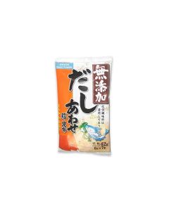 Shimaya Awase Dashi Powder Bonito and Kelp Soup Stock English instructions on the back 148 oz 6 gram x 7 packets