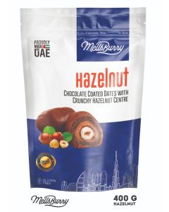 Dates Hazelnut Chocolate Coated 400g / Crunchy Hazelnut Centre / Gluten Free / Premium Dates