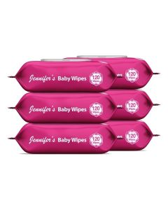 Jennifer's Baby Wipes 120's (Pack of 5 + 1 Free)
