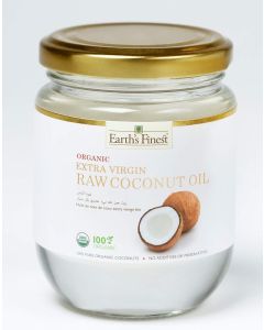 Earth's Finest Organic Extra Virgin Coconut Oil - 200ml / Cold-Pressed, Unrefined for Cooking, Skin and Hair Health