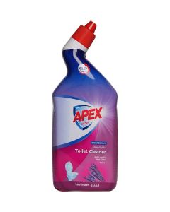 Apex Toilet Cleaner Lavender 750ml Disinfectant Deep Clean Toilet Bowl Cleaner Removes Stains Fresh Long Lasting Fragrance 750 ML