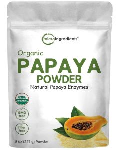 Micro Ingredients Organic Papaya Powder, 8 oz / No Fillers or Additives