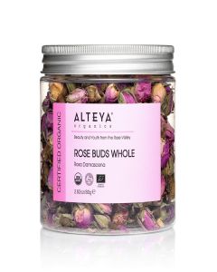 Alteya Organics Rose Bud Tea USDA Certified Organic Herbal Tea 2.82 Oz/80 gr Rosa Damascena