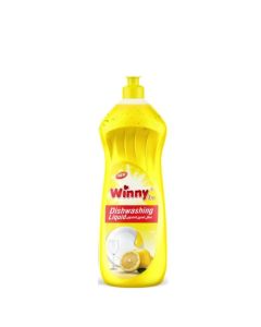 Winny Dish Washing Liquid 700ml – Lemon / Powerful Grease Removal Dish Soap with Fresh Citrus Scent