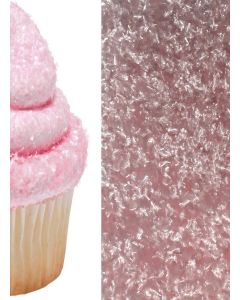 Light Pink Edible Sprinkle Glitter Shimmer Sparkle Flakes for Cakes and Cupcakes 1/4 oz For Use with Soft Pink Frosting