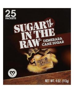 Sugar In The Raw Natural Cane Turbinado Sugar, 25 Individual Packets, 113g