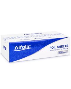 Alfolic Aluminum Foil Sheets 12 x 1075 Pre Cut Tin Foil Premium Aluminum Foil Wraps for Cooking Storing Food 500 Sheets