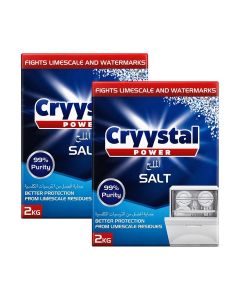 Cryystal Power Dishwasher Salt 2 Kg Pack Of 2