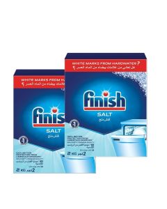 Dishwasher Salt, Better Machine Protection, 2kg Pack of 2