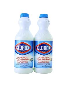 Clorox Original Household Cleaner, Clorox Original Liquid Bleach, Household Cleaner and Disinfectant, Kills 99.9% Germs and Viruses, 2 x 470 ml