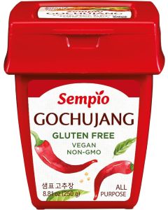 SEMPIO Gluten-Free Gochujang - Korean Red Chili Pepper Paste, 8.8 oz (250g) - Spicy, Sweet, and Savory Sauce for Tteokbokki and Bibimbap