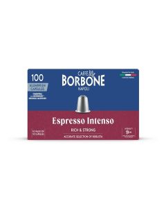 Caffè Borbone Aluminum Coffee Capsules Caffe Borbone Compatible with Original Nespresso Machines, Intense Espresso, Medium Roast, Full Body, Authentic Italian Coffee (Not Compatible with V)