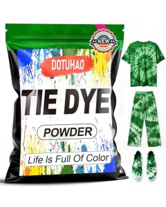 DOTUHAO Tie Dye Powder Green Tie Dye for Clothes Fabric Dye Permanent Washfast Powder Tie Dyes Creative Dyes for Clothes Green2 OZ