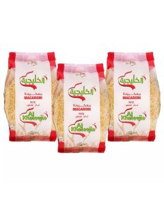 Al Khaleej Macaroni Rice Pasta- 3X400gms