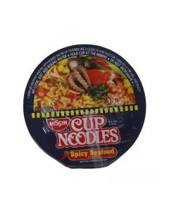 Nissin Cup Noodles, Instant Noodles with Spicy Seafood Flavour- 60g
