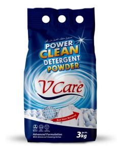 Power Clean Laundry Detergent Powder - Effortless Stain Removal - Removes Odour And Provides Ultra Whitening With A Refreshing Scent - 3Kg
