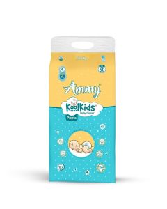Ammy Koolkids Extra Absorb Baby Pant Style Diapers Large - 50 Pieces
