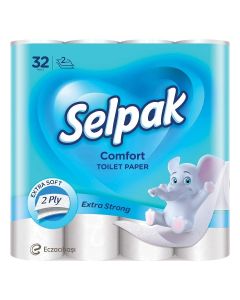Selpak 2 Ply Toilet Paper 32 Rolls 150 Sheets