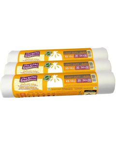 Enviro Guard Anti-Bacterial Oxo Biodegradable Garbage Bags - 38 Liters, 90 Count (3 Rolls)
