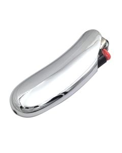 Lucklybestseller Heavy Curved Lighter Case Cover Holder Sleeve Pouches Metal Ergonomic Design for BIC Full Size Lighter J6