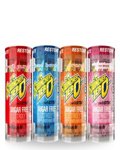 Sqwincher Zero Qwik Stik Sugar Free Electrolyte Powdered Beverage Mix, Assorted Flavors (40 Sticks)