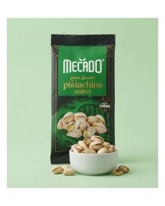 Mečado Salted Pistachios 100g / Premium Roasted & Salted Pistachios / High in Fibre & Source of Protein / Healthy Daily Snacking & Dry Fruit