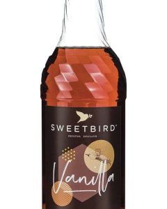 Sweetbird Vanilla Syrup, 1 L - Classic Syrup for Beverages and Baking