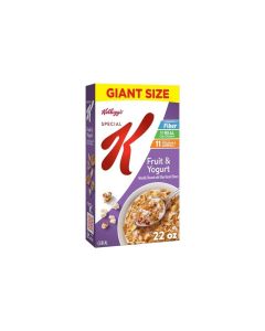 Kelloggs Special K Fruit and Yogurt Breakfast Cereal Good Source of Fiber Giant Size 22 oz