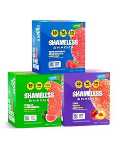 Shameless Snacks Fan Favorites Bundle Sour Candy Fruit Snacks Watermelon Candy Gummy Candy Variety Pack Raspberry Peach Keto Snacks 3g Sugar Gluten Free Vegan
