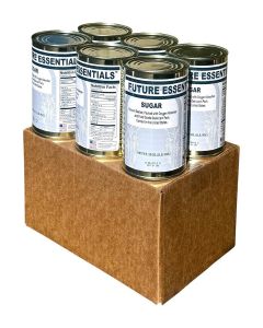 Future Essentials White Sugar Baking & Cooking Kitchen Staple Pure Sugar Emergency Food Storage Shelf Stable Ideal For Hiking, Backpacking & Camping Pack of 6