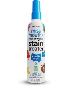 Miss Mouth's Messy Eater Stain Treater Spray 118ml Powerful Baby Stain Remover For Food Fruit Juice Milk Formula Grass And Everyday Fabric Stains Safe Family Friendly Fast Acting Cleaning Solution