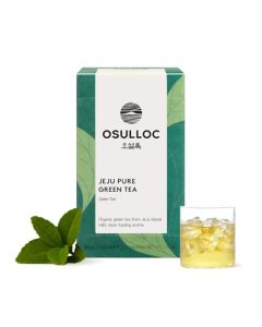 OSULLOC Pure Green Tea Mild Clean tasting Aroma USDA Organic Premium Blended Tea from Jeju Tea Bag Series 20 count