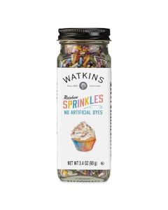 Watkins Rainbow Decorating Sprinkles No Artificial Dyes Kosher 34 Ounce Jar 1Pack