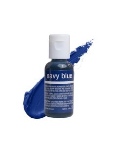 Chefmaster Navy Blue LiquaGel Food Coloring Vibrant Color ProfessionalGrade Dye for Icing Frosting Fondant Baking Decorating FadeResistant EasytoUse Made in USA 070 oz
