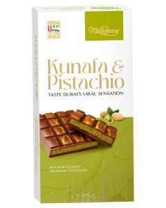 Kunafa & Pistachio 200g / Belgium Quality Premium Chocolate / Dubai Viral Dessert Flavor / Rich Pistachio Filling