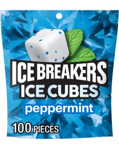 ICE BREAKERS Peppermint Sugar Free Gum - 100 Pieces
