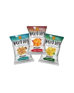 GRAMI SUPERFOODS Millet Wicked Bites/Nutritious and Gluten-Free Snack/On-the-Go Energy/Healthy/Pack of 3/Each Packs 40g