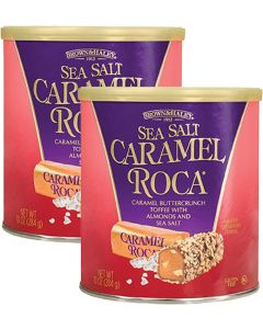 Brown & Haley Sea Salt Caramel Roca Canister - Pack of 2
