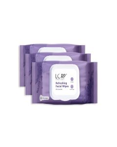 LORP Refreshing Facial Wipes With Lavender & Vitamin-E Enriched / Dermatologically Suited /All Skin Types / 3 Packs Of 25 Wipes/