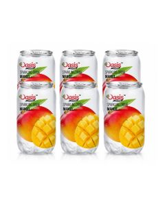 Oasis Foods Mango Sparkling Drink 350ml Cans (Pack of 6)