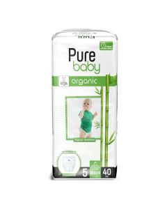 Eco Diaper Pants Junior with Organic Bamboo Core Size 5, 11-20Kg 40 Count