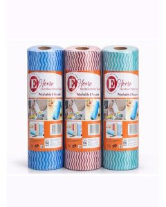 Eclectic Home Quality Reusable Kitchen Cleaning Towels / Super Absorbent Multipurpose Fabric Paper Towel Rolls / Washable House Cleaning Cloth / Pack of 3