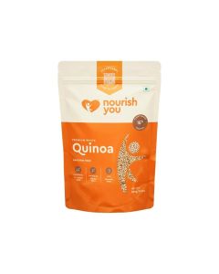 Nourish You Premium White Quinoa Seeds - Naturally Gluten-Free, High Protein & Fibre, 500g