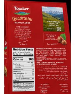 Loacker Quadratini Napolitaner Crispy Wafer 125g